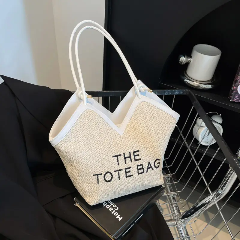 2025 New Summer Woven Women's Shoulder Bag Large Capacity - Image 4