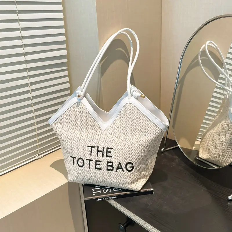 2025 New Summer Woven Women's Shoulder Bag Large Capacity - Image 2