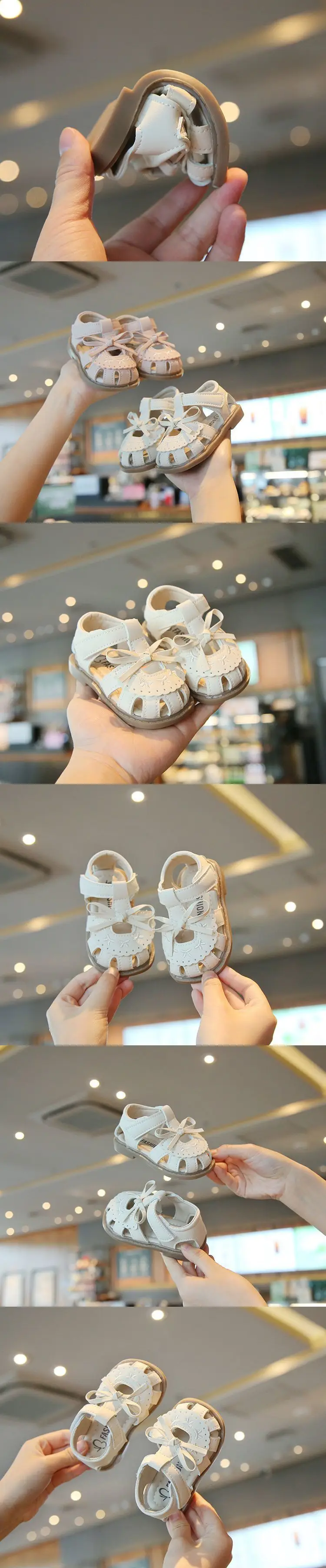 Baby Summer New Sandals Soft Sole Girls' Princess Shoes Versatile Baby Breathable Toddler Shoes Versatile and Fashionable — feature 2