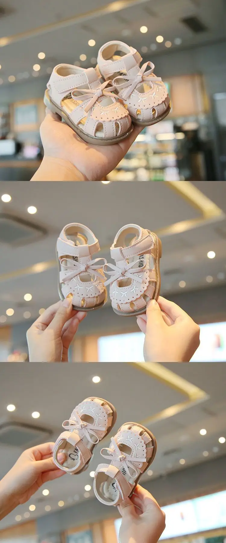 Baby Summer New Sandals Soft Sole Girls' Princess Shoes Versatile Baby Breathable Toddler Shoes Versatile and Fashionable — feature 3