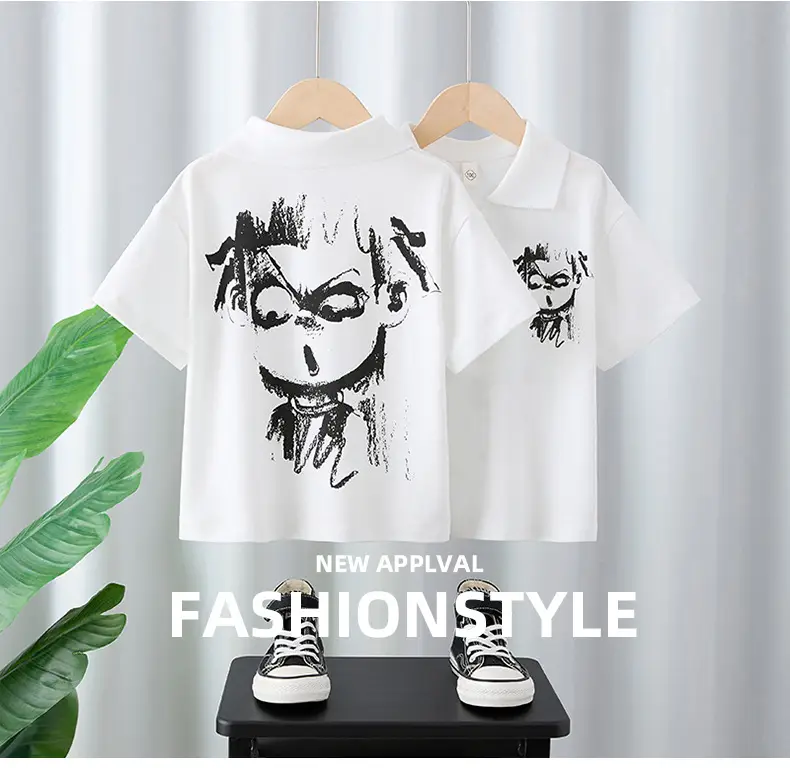 Nata Boys Cotton T-Shirt White Graphic Summer — feature 1