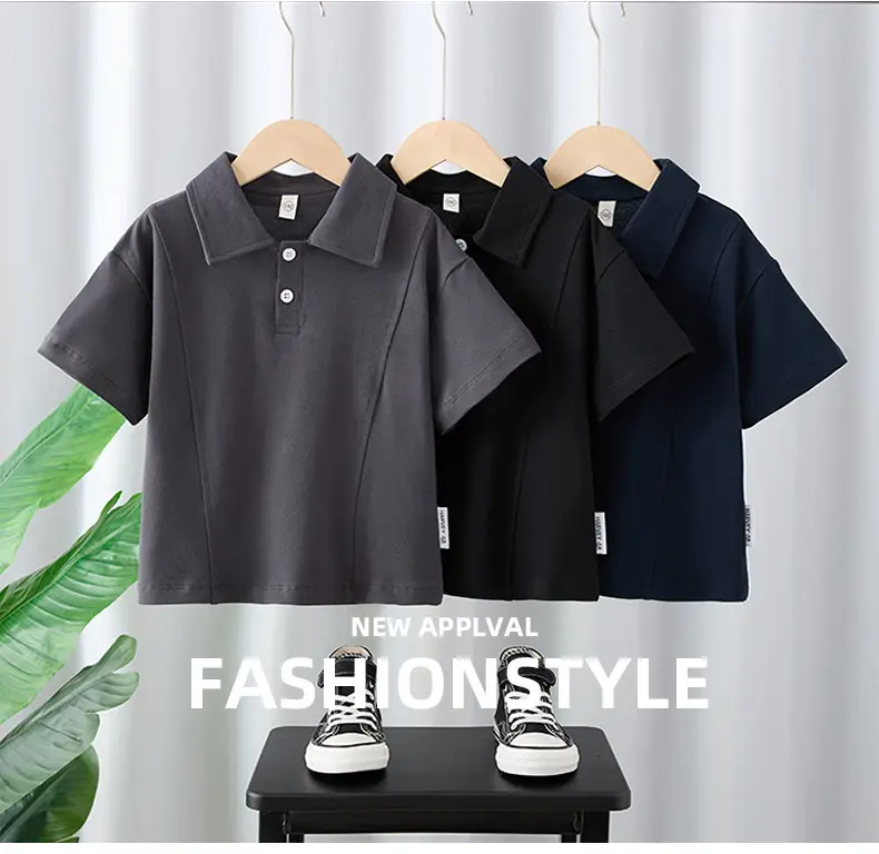Boys Navy Polo T-Shirt Short Sleeve 2025 — feature 1
