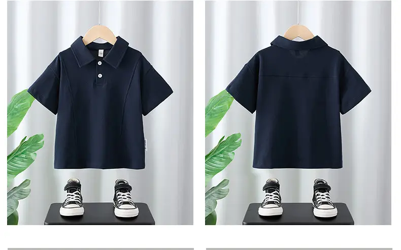Boys Navy Polo T-Shirt Short Sleeve 2025 — feature 3