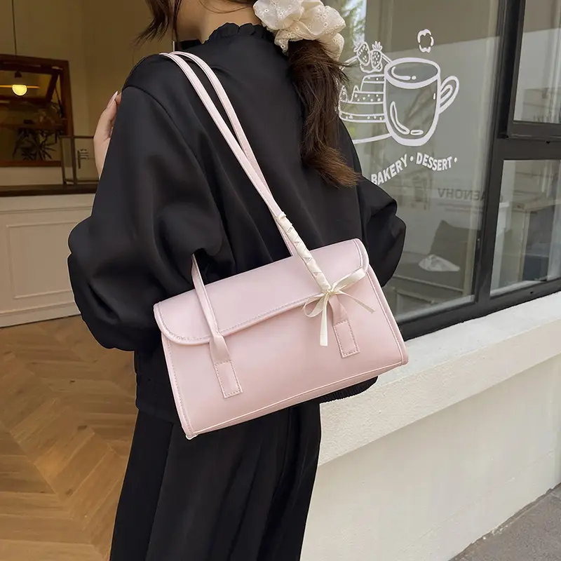 Pink Leather Shoulder Bag for Women, Lightweight & Stylish — feature 26