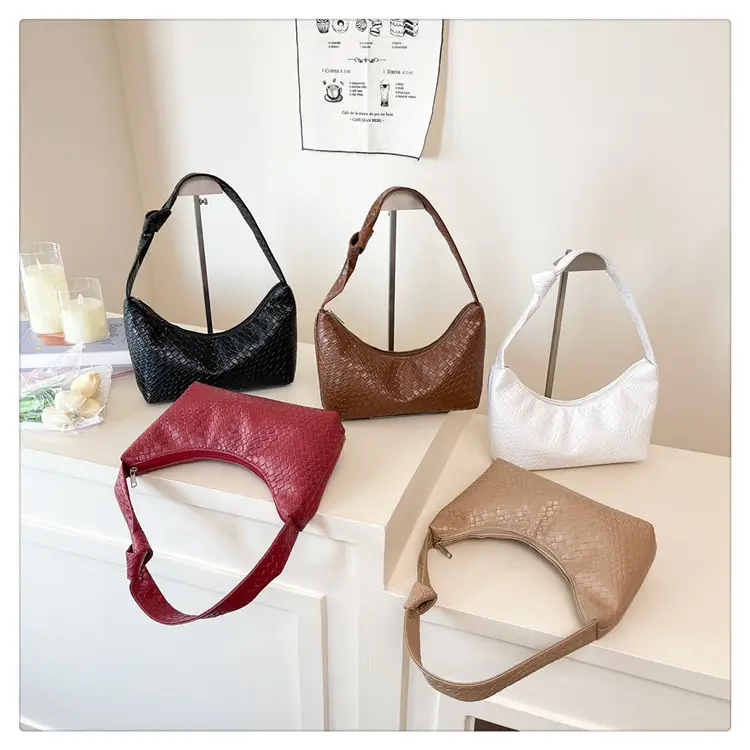 Women's Red Embossed Shoulder Bag 2025 — feature 13