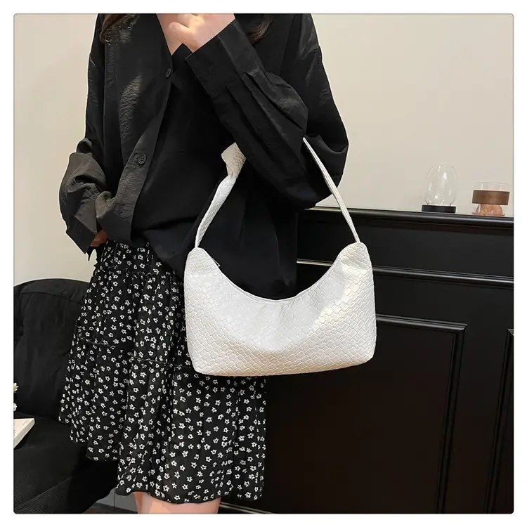 Women's Red Embossed Shoulder Bag 2025 — feature 20