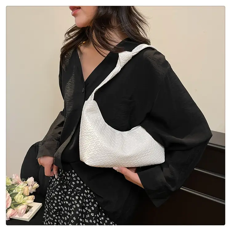 Women's Red Embossed Shoulder Bag 2025 — feature 21