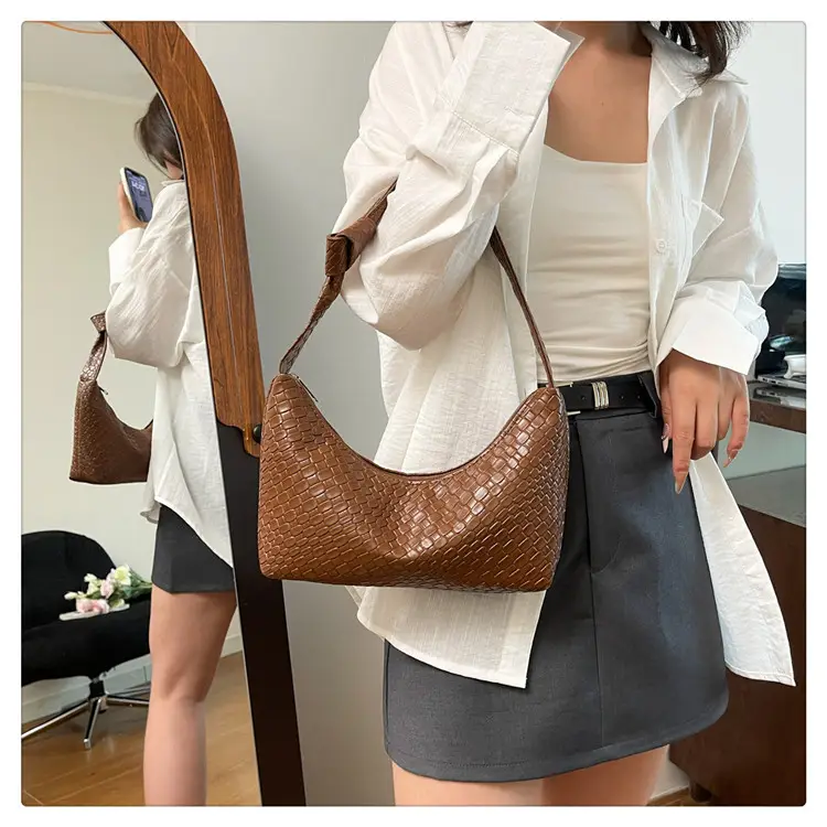 Women's Red Embossed Shoulder Bag 2025 — feature 25