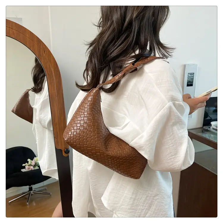 Women's Red Embossed Shoulder Bag 2025 — feature 26