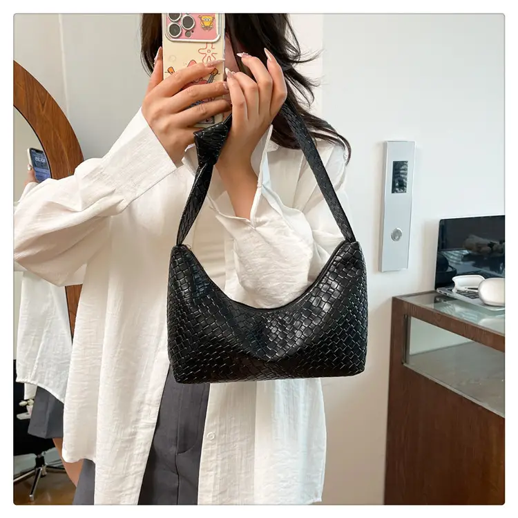 Women's Red Embossed Shoulder Bag 2025 — feature 29