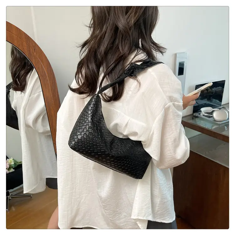 Women's Red Embossed Shoulder Bag 2025 — feature 30