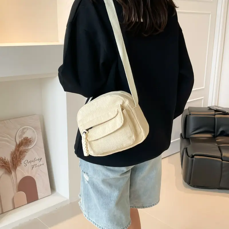 Green Korean Style Small Square Shoulder Bag for Women - Image 7