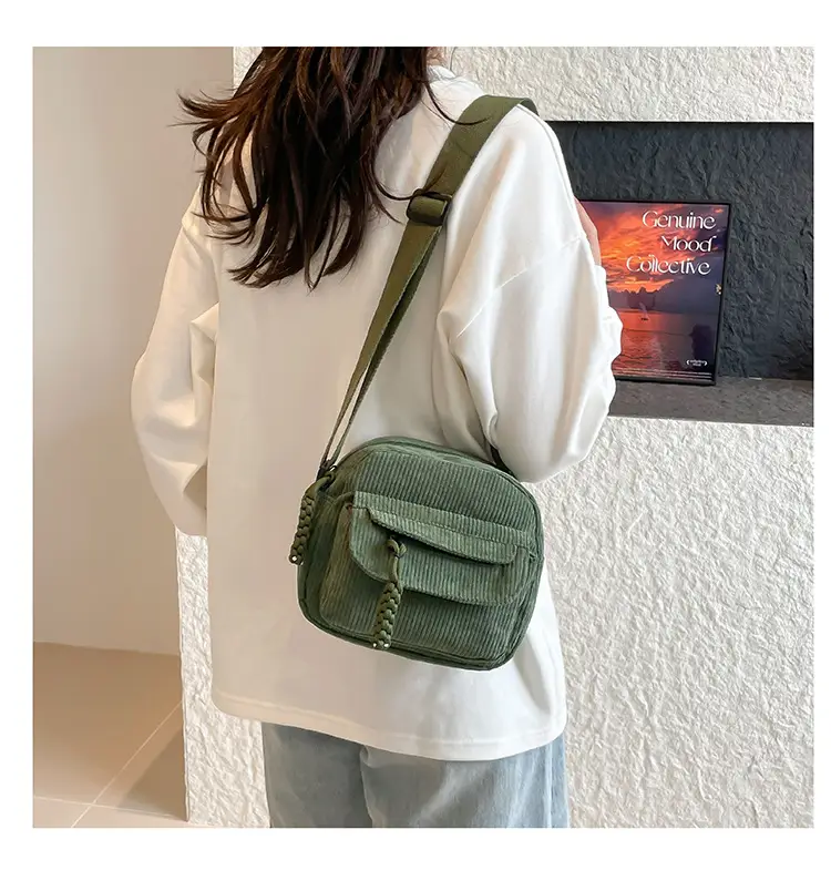 Green Korean Style Small Square Shoulder Bag for Women — feature 18