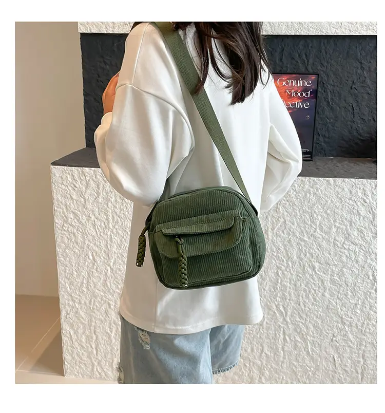 Green Korean Style Small Square Shoulder Bag for Women — feature 19