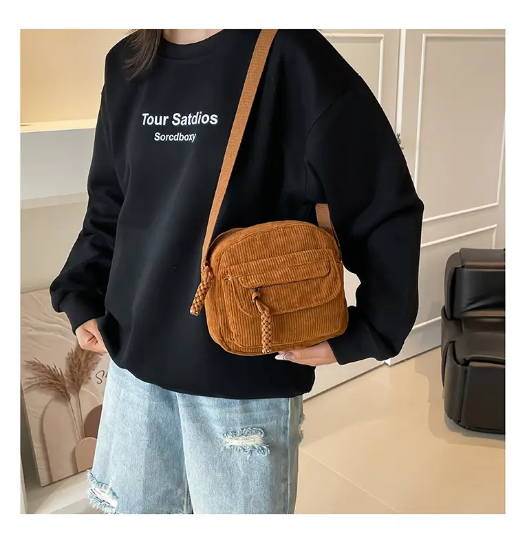 Green Korean Style Small Square Shoulder Bag for Women — feature 28