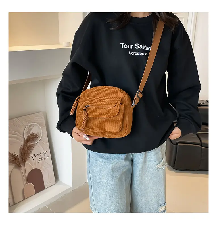 Green Korean Style Small Square Shoulder Bag for Women — feature 31