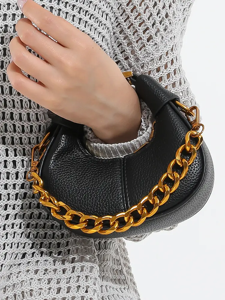 Green Frosted Chain Shoulder Bag for Women 2025