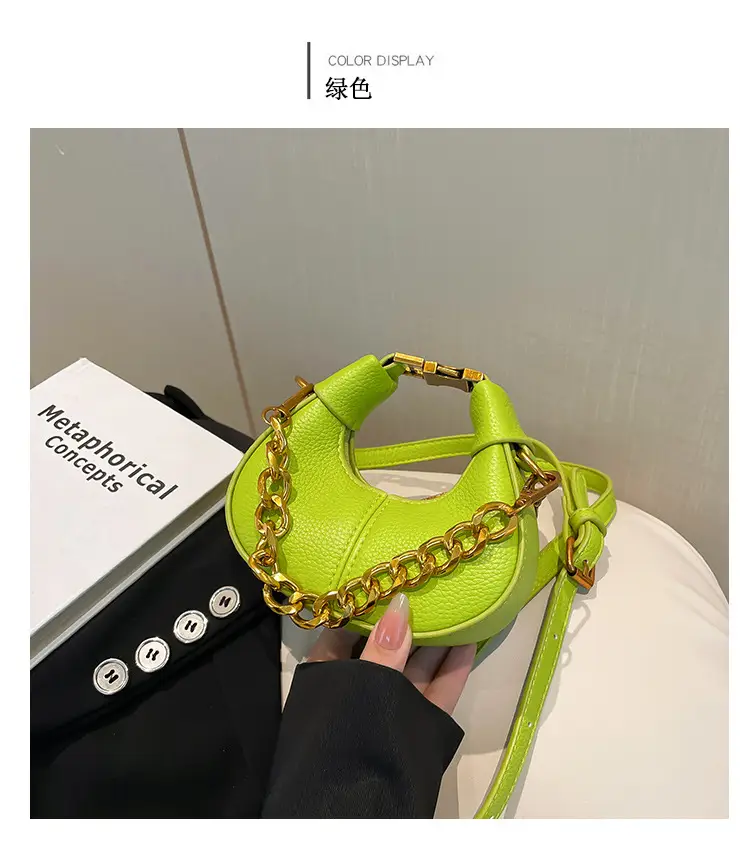 Green Frosted Chain Shoulder Bag for Women 2025 — feature 16