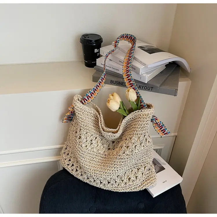 Large Capacity Woven Straw Bag for Summer Vacation — feature 18