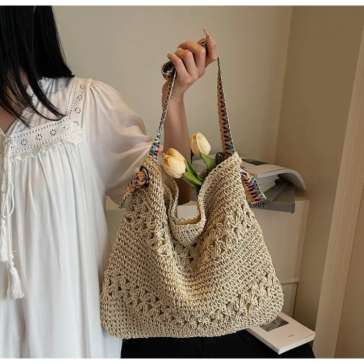 Large Capacity Woven Straw Bag for Summer Vacation — feature 19