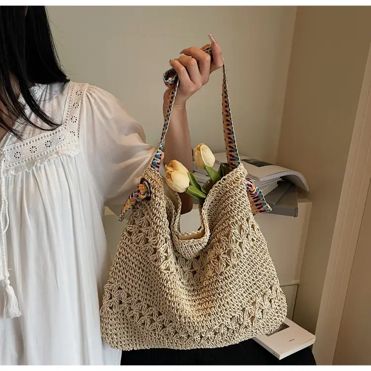 Large Capacity Woven Straw Bag for Summer Vacation — feature 20
