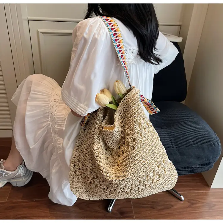 Large Capacity Woven Straw Bag for Summer Vacation — feature 21