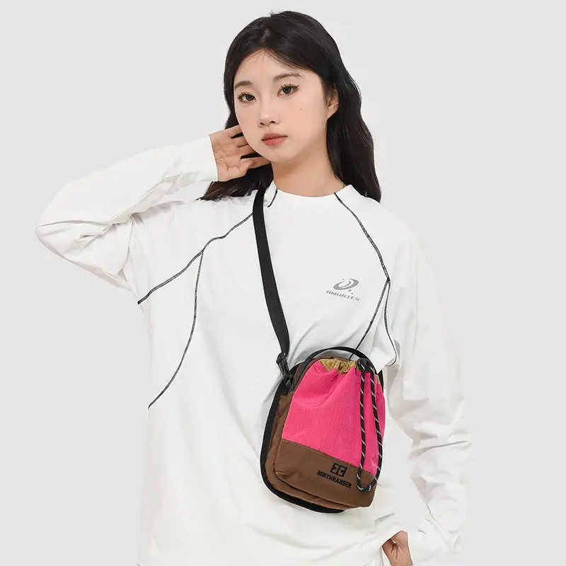 Japanese Korean Contrasting Green Yellow Crossbody Bag