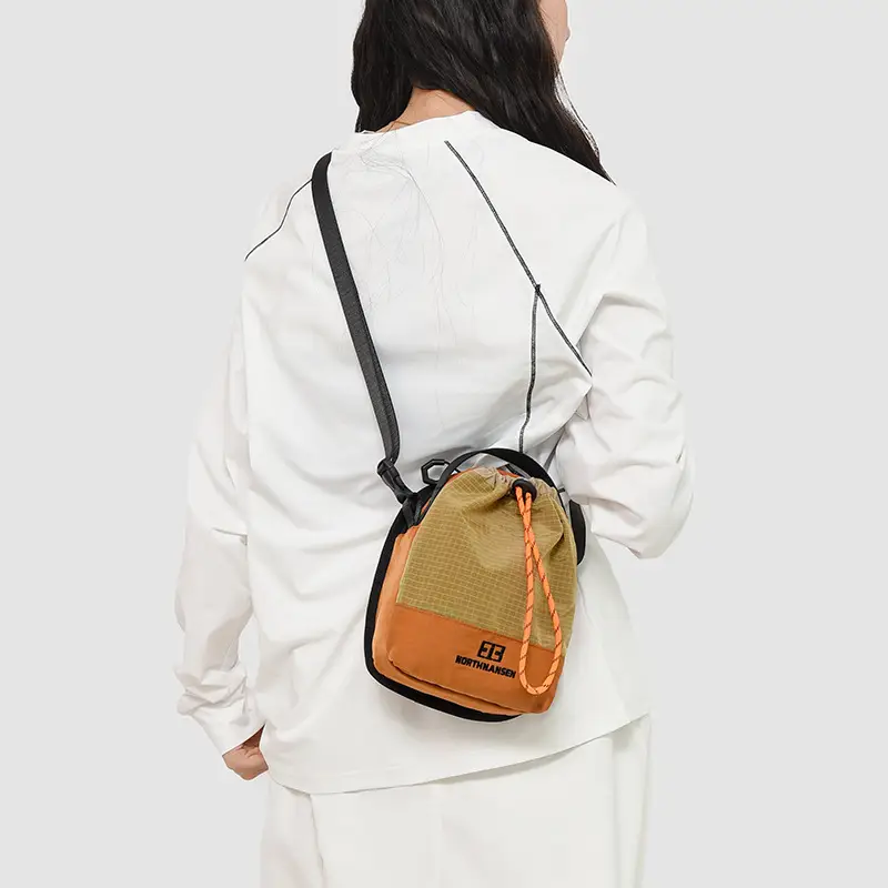 Japanese Korean Contrasting Green Yellow Crossbody Bag