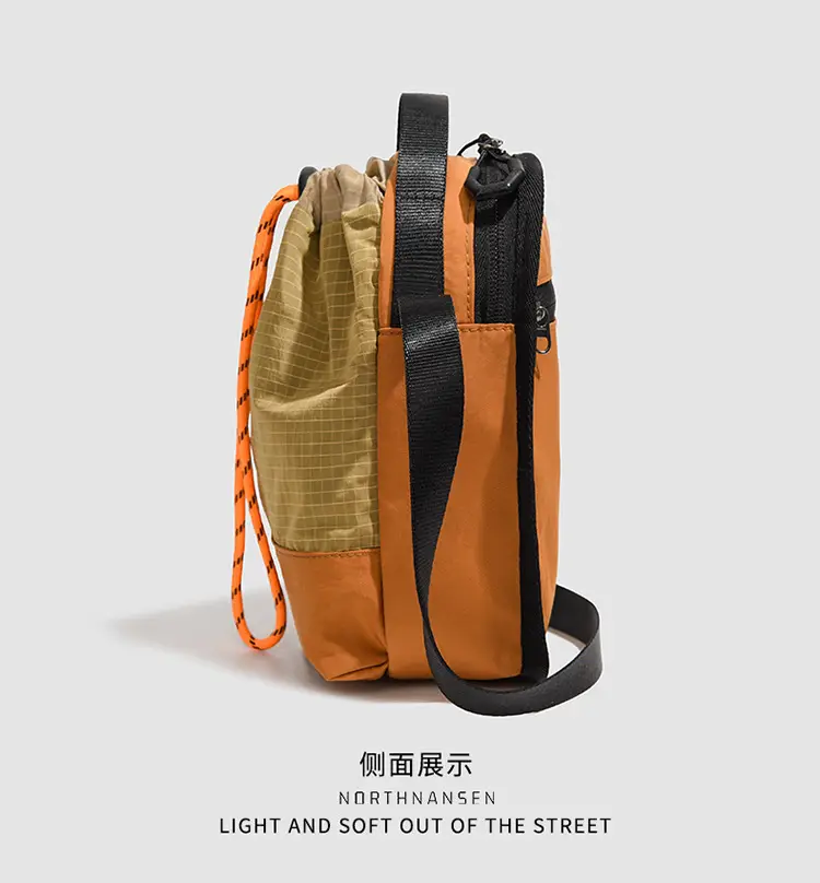 Japanese Korean Contrasting Green Yellow Crossbody Bag — feature 20