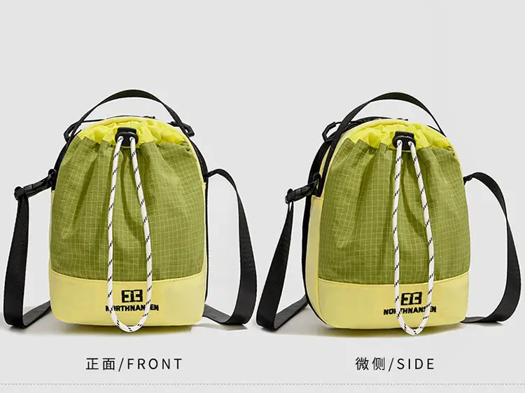 Japanese Korean Contrasting Green Yellow Crossbody Bag — feature 24
