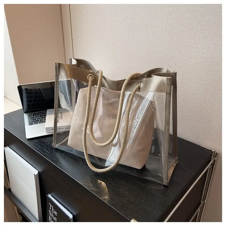 Transparent Waterproof Pvc Mother-in-Law Bag Satchel Small Square Bag Summer New Versatile Shoulder Bag Simple Women's Bag — feature 31