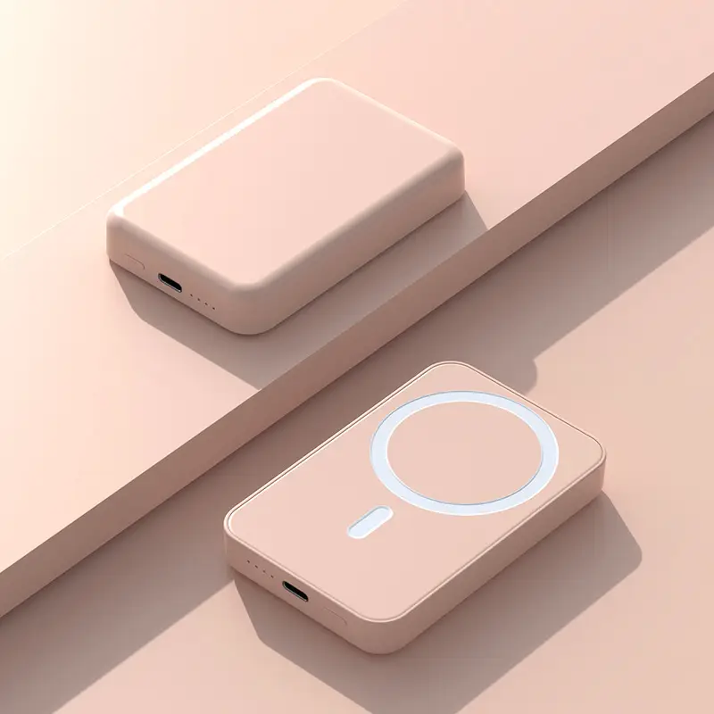 Fast Charging Magsafe Magnetic Wireless Power Bank Mini Large Capacity Compact Portable Gift Mobile Power Supply Wholesale