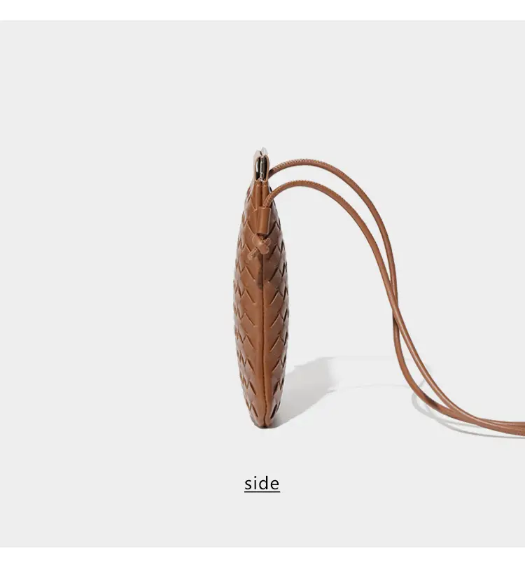Trendy Mini Phone Bag for Women Handwoven Leather Purse — feature 13