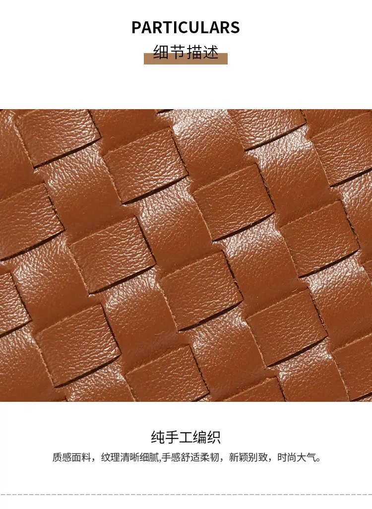Trendy Mini Phone Bag for Women Handwoven Leather Purse — feature 14