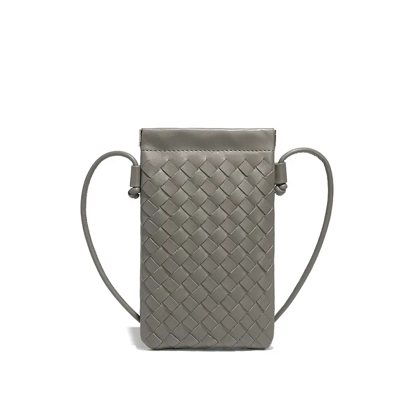 Trendy Mini Phone Bag for Women Handwoven Leather Purse - Image 11