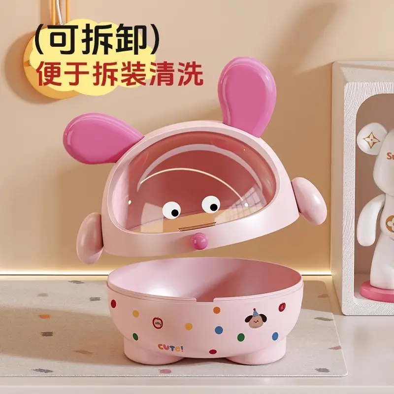 Cartoon Doodle Dog Hair Accessory Box Desktop Storage Large Capacity Children's Girls Hair Ties and Jewelry Organizer Box