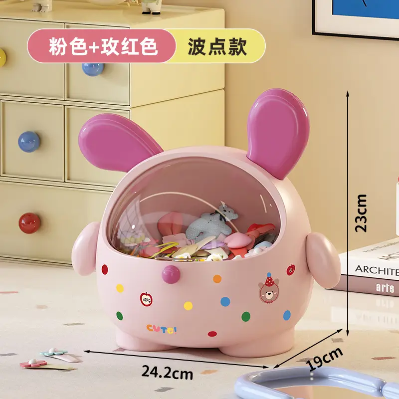Cartoon Doodle Dog Hair Accessory Box Desktop Storage Large Capacity Children's Girls Hair Ties and Jewelry Organizer Box