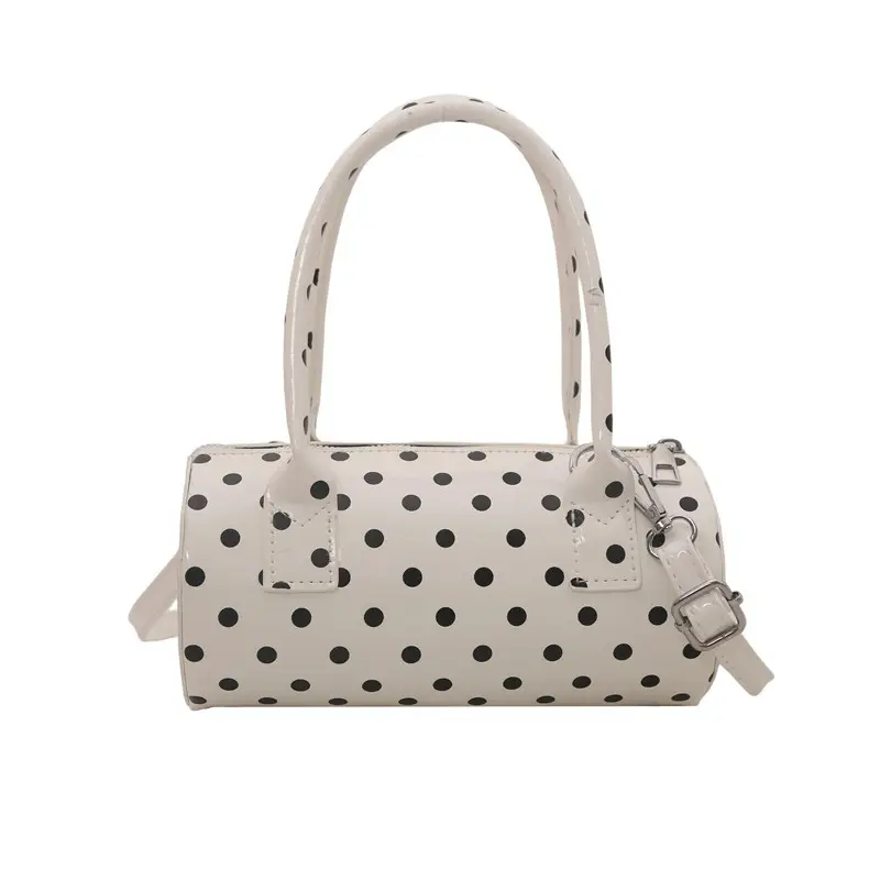 Women's White Polka Dot Shoulder Crossbody Bag - Image 8