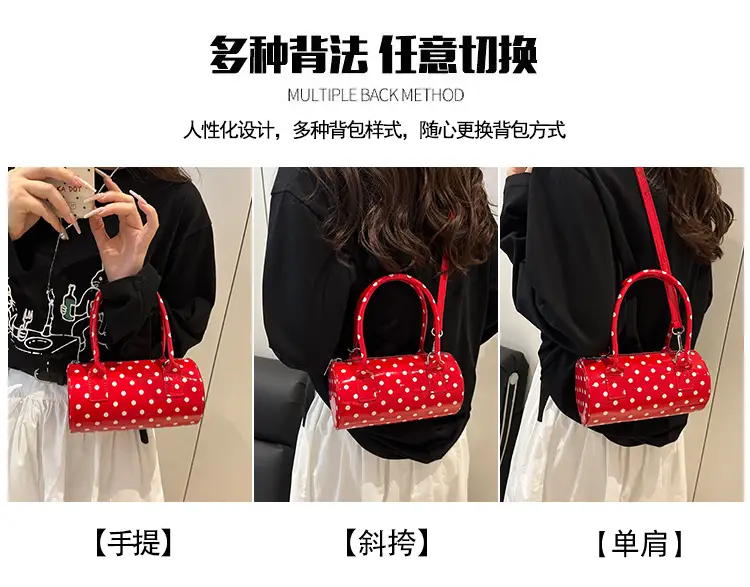 Women's White Polka Dot Shoulder Crossbody Bag — feature 10