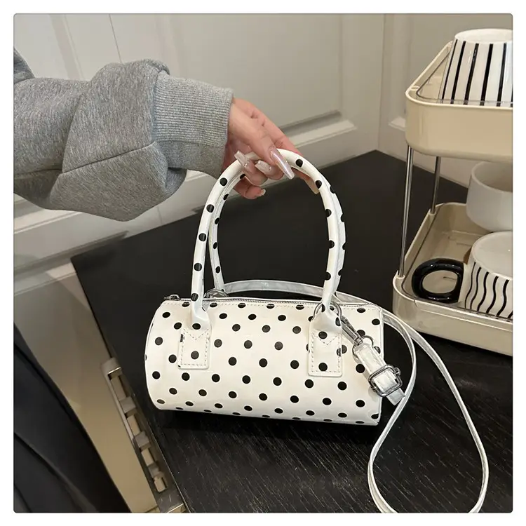Women's White Polka Dot Shoulder Crossbody Bag — feature 11