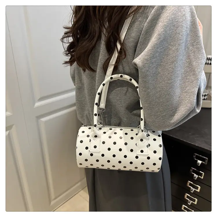 Women's White Polka Dot Shoulder Crossbody Bag — feature 14