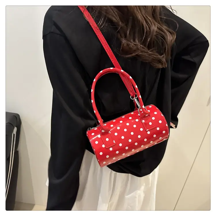 Women's White Polka Dot Shoulder Crossbody Bag — feature 15