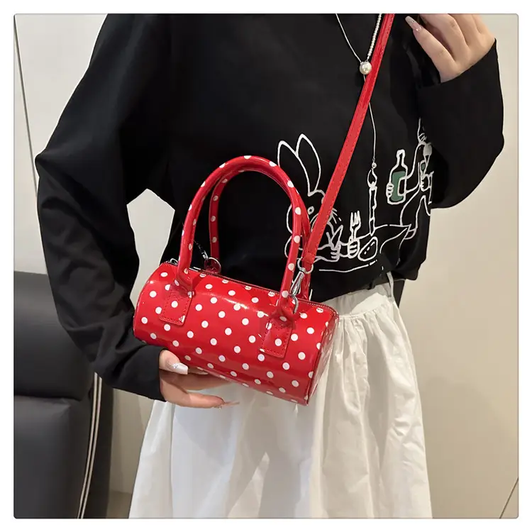 Women's White Polka Dot Shoulder Crossbody Bag — feature 16