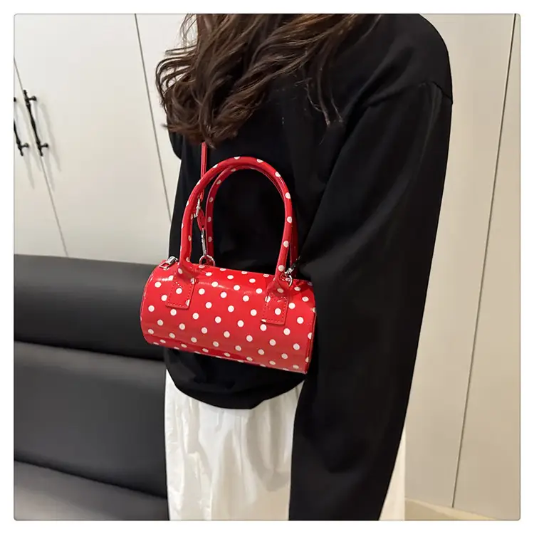 Women's White Polka Dot Shoulder Crossbody Bag — feature 18