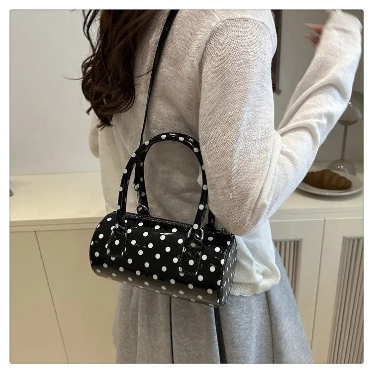 Women's White Polka Dot Shoulder Crossbody Bag — feature 19