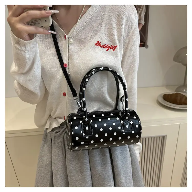 Women's White Polka Dot Shoulder Crossbody Bag — feature 20