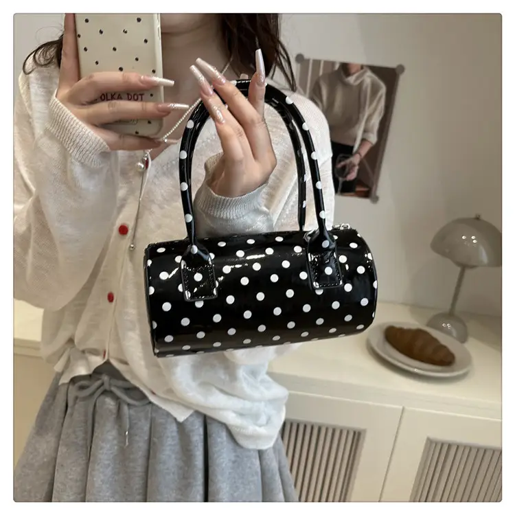 Women's White Polka Dot Shoulder Crossbody Bag — feature 21