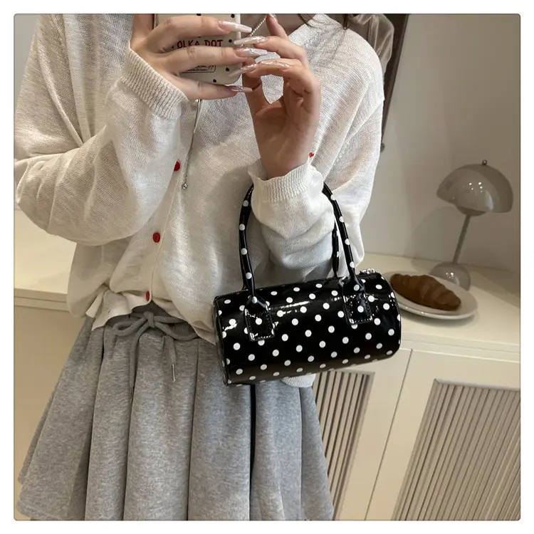 Women's White Polka Dot Shoulder Crossbody Bag — feature 22