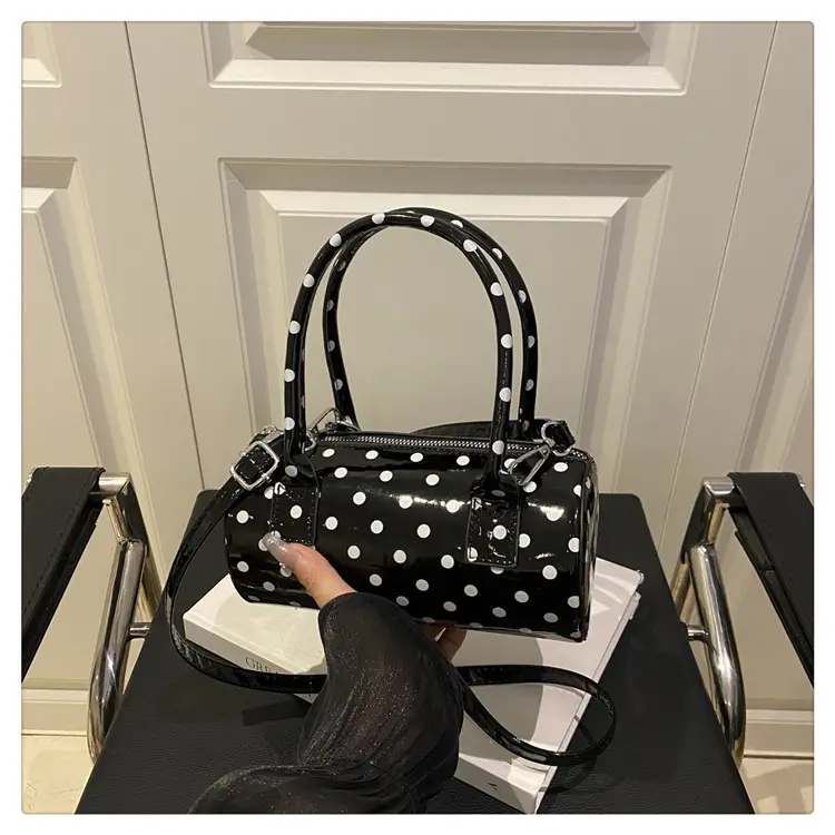 Women's White Polka Dot Shoulder Crossbody Bag — feature 24