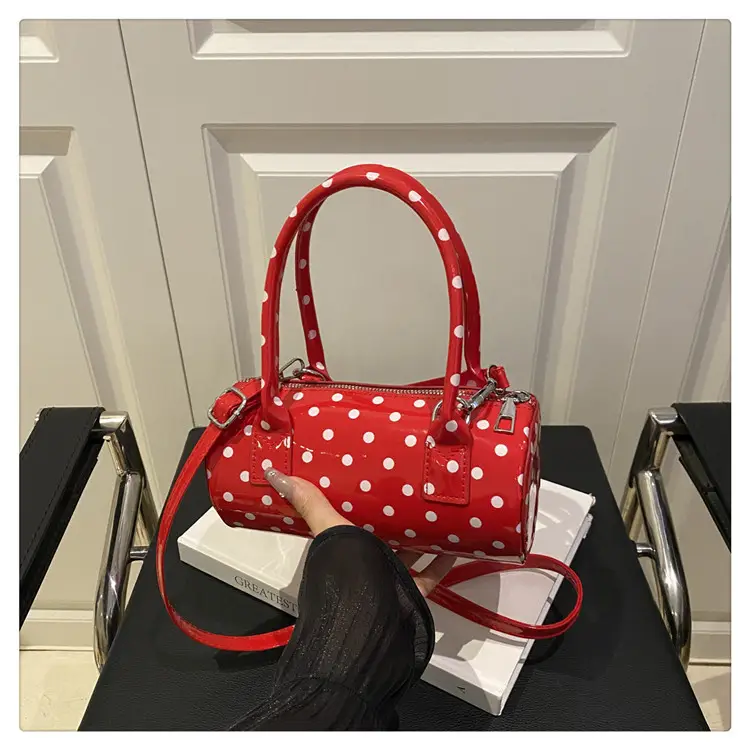 Women's White Polka Dot Shoulder Crossbody Bag — feature 25
